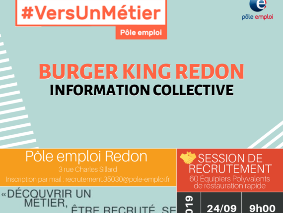 session recrutement pour l'ouverture de Burger King @ Pôle emploi