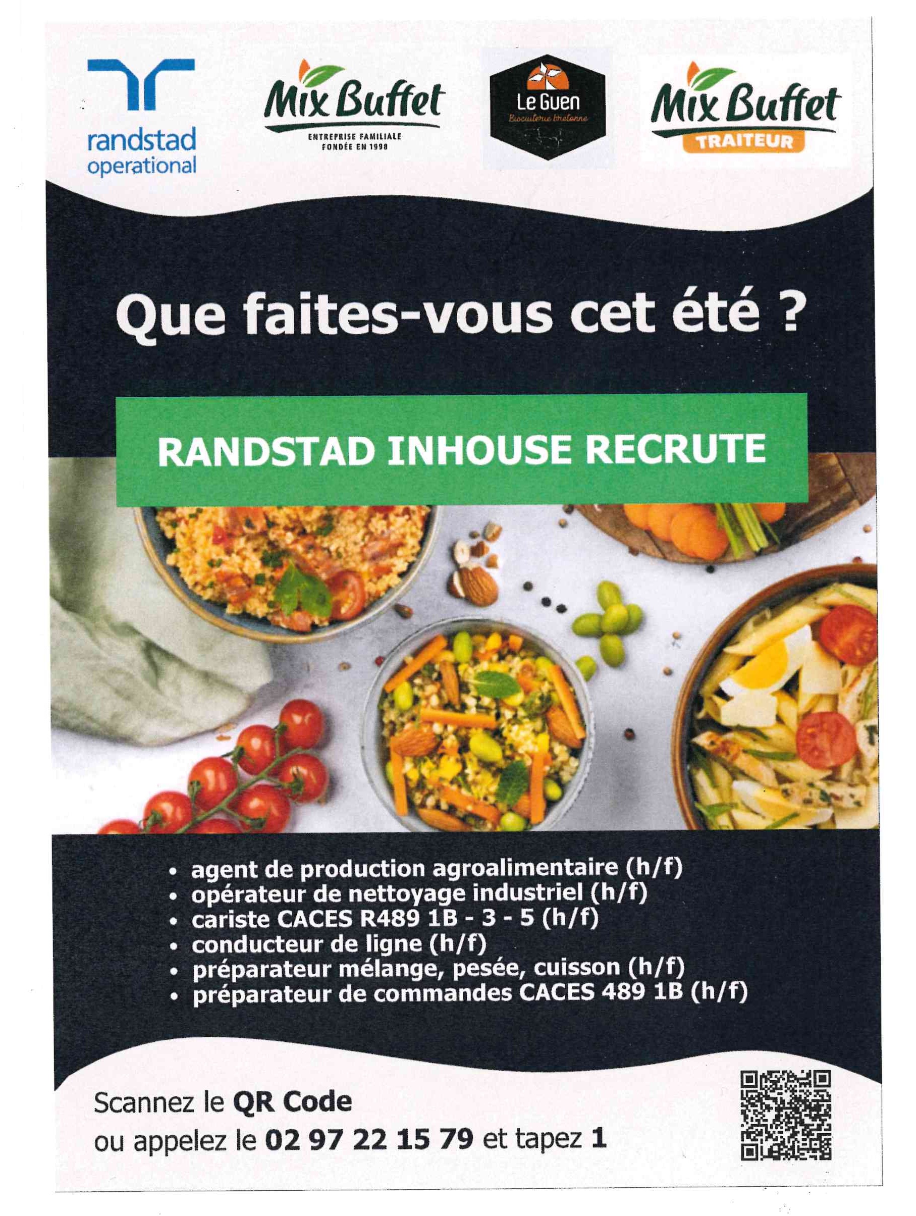 session de recrutement : Randstad Inhouse Mix buffet