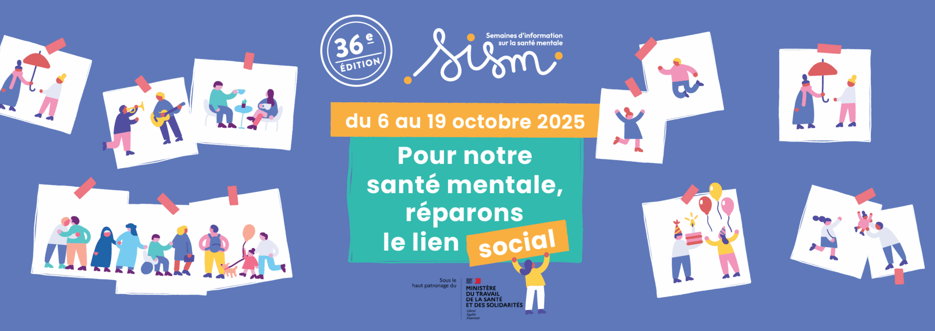 SISM - photolangage «Pour notre santé mentale, réparons le lien social »